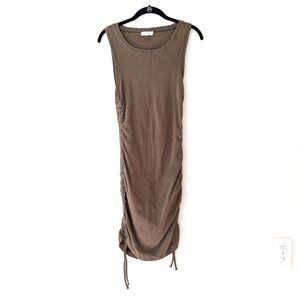 Good American Ruched Mini Tank Dress size small